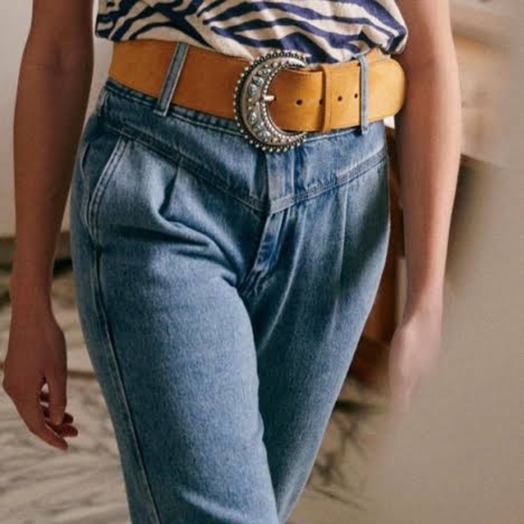 Sezane Sama Denim Trousers NWT (EU 34/US 2) - Picture 2 of 7